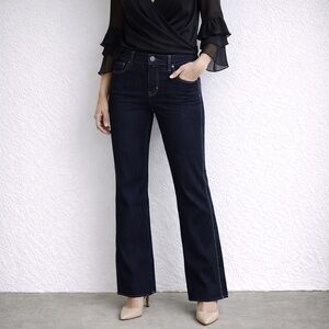 White House Black Market Dark Blue Flare Jeans